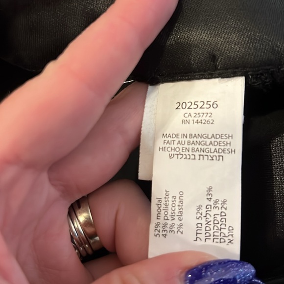 NWT DEX Sofia High Rise Coated Jogger - Black - Picture 7 of 8